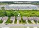 Aerial view of a home in a suburban neighborhood close to a large commercial facility at 1739 Wedgewood Pl, Avon, IN 46123