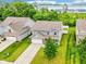 Aerial view of a well-maintained home and lawn with mature trees in a quiet suburban neighborhood at 1739 Wedgewood Pl, Avon, IN 46123