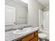 Bright bathroom featuring a vanity with granite countertop, and shower-tub combination at 1739 Wedgewood Pl, Avon, IN 46123