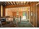 Interior framing with exposed beams, studs, visible doorway and window openings at 1917 Union St, Indianapolis, IN 46225