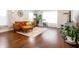 Bright living space boasting hardwood floors and a comfortable seating arrangement at 2014 W Michigan St, Indianapolis, IN 46222