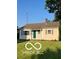 Charming single-story home with green lawn and neutral siding, enhanced by a traditional chimney at 2028 Gilmore St, Columbus, IN 47201