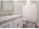 Bathroom features white sink and shower at 2101 Shadow Fox Dr, Columbus, IN 47201