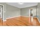Spacious bedroom with hardwood flooring and neutral paint at 2948 Chalbury Dr, Plainfield, IN 46168