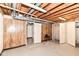 Unfinished basement with wood paneling at 392 Aspen Dr, Carmel, IN 46032
