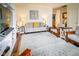 Bright living room featuring neutral colors and hardwood flooring at 4305 W Coyote Run Ct, Muncie, IN 47304