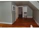 Neutral-toned bedroom with hardwood floors at 4747 Guion Rd, Indianapolis, IN 46254