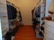 Spacious walk-in closet with custom shelving for organized storage at 4747 Guion Rd, Indianapolis, IN 46254