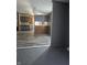Cozy kitchen featuring wood-look flooring and stylish blue-and-wood cabinets at 496 Tague St, Greenfield, IN 46140