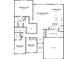 Detailed floor plan of a modern home layout, including labeled rooms and dimensions at 4995 S 650 W, Jamestown, IN 46147
