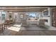 Beautiful living room with fireplace and view into the dining area at 4995 S 650 W, Jamestown, IN 46147
