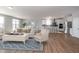 Spacious living room with an open floor plan and large windows at 4995 S 650 W, Jamestown, IN 46147