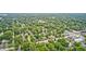 An aerial view of a charming neighborhood filled with mature trees and well-maintained homes in a desirable location at 5203 Carrollton Ave, Indianapolis, IN 46220