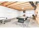 Unfinished basement providing a spacious area for recreation or storage with exposed ceiling at 5439 Maywood Dr, Whitestown, IN 46075