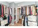 Walk-in closet providing ample storage for clothing and accessories at 5439 Maywood Dr, Whitestown, IN 46075