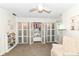 Well-organized closet with shelving, storage, and a comfortable chair, creating a functional and inviting space at 6220 E 56Th St, Indianapolis, IN 46226