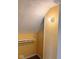 Walk-in closet with storage shelving and a minimalist lighting fixture at 624 N Rural St, Indianapolis, IN 46201