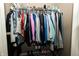 Walk-in closet featuring wire shelving with clothing at 750 Trillium St, Lebanon, IN 46052