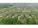An aerial view showcases the community with manicured lawns and spacious homes at 8165 Oakley Ter, Zionsville, IN 46077