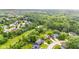 An aerial view of a lush, green neighborhood with mature trees, showcasing the home's location and surrounding community at 11218 Baycreek Dr, Indianapolis, IN 46236