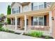 View of the front porch showing front door and brick exterior at 12679 Chargers Ct, Fishers, IN 46037