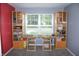 Bright bedroom with built-in shelving, perfect for study and games at 12901 N Collett Way, Camby, IN 46113