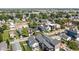 A scenic aerial view of a neighborhood with diverse architectural styles and lush greenery at 1717 Carrollton Ave, Indianapolis, IN 46202