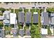 Bird's eye view of homes with neat yards and modern architecture, captured from above at 1717 Carrollton Ave, Indianapolis, IN 46202