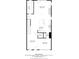 Floor plan showcasing the layout of the living room, kitchen, and Gathering room at 1717 Carrollton Ave, Indianapolis, IN 46202
