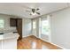 Eat-in kitchen with granite countertops, stainless appliances, and natural light at 18005 Gasparilla Ct, Westfield, IN 46062