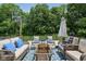 Outdoor patio with comfortable seating and views of the backyard space at 18998 Beverly Shones Ln, Noblesville, IN 46062