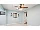 View of the spare room featuring light blue walls and carpeted floors at 18998 Beverly Shones Ln, Noblesville, IN 46062