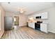 Modern kitchen featuring stainless steel appliances and ample cabinet space at 2026 Spruce St, Indianapolis, IN 46203