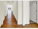 Hallway featuring wood floors at 2035 Frost Line Ln, Greenfield, IN 46140
