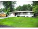 Charming single-story home with a well-maintained lawn and mature trees, offering great curb appeal at 22 Brooklyn Ct, Mooresville, IN 46158