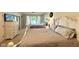 Bedroom with two beds, soft carpet and natural light; perfect for guests at 2213 E Canterbury Ct, Martinsville, IN 46151