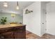 A section of the kitchen and dining room showcasing decor and design elements at 2247 Rolling Hill Ct, Columbus, IN 47201