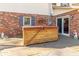 Wooden hot tub located on a deck with sliding glass door at 2457 N Centerline Rd, Franklin, IN 46131