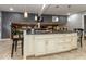 Large kitchen island with seating, perfect for casual dining and entertaining at 2457 N Centerline Rd, Franklin, IN 46131