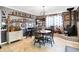 Cozy dining room features a rustic fireplace, unique beer tap collection, and stylish decor at 2907 Jay Dee Ln, Greenwood, IN 46143