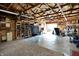 Spacious garage with custom woodworking and ample storage, ready for projects or parking at 2907 Jay Dee Ln, Greenwood, IN 46143