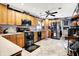 Spacious kitchen features wooden cabinets, stainless steel appliances, and plenty of counter space at 2907 Jay Dee Ln, Greenwood, IN 46143