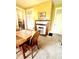 Charming dining room with fireplace, showcasing a warm and inviting space for Gathering gatherings at 317 W State Road 44, Franklin, IN 46131