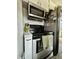Kitchen with stainless steel oven, microwave and refrigerator at 419 N 14Th Ave, Beech Grove, IN 46107