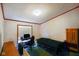 Bedroom with desk, personal computer, and wardrobe with minimal decor at 4697 W Ridge Dr, Columbus, IN 47203