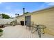 Deck with seating overlooking the backyard at 4697 W Ridge Dr, Columbus, IN 47203