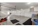 Garage with lawn mower near workbench at 524 S Meridian S St, Lebanon, IN 46052