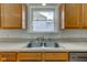 Bright kitchen featuring a stainless steel sink and wooden cabinets at 524 S Meridian S St, Lebanon, IN 46052