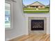 Cozy fireplace with decorative mantle and modern tile surround, creating a warm ambiance at 524 S Meridian S St, Lebanon, IN 46052