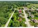 Scenic aerial view of a suburban neighborhood with lush greenery and well-maintained homes at 648 Shakespeare Dr, Avon, IN 46123
